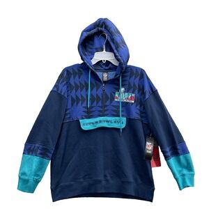 NFL Super Bowl LVII Hoodie Women's XL 1/4 Zip 2023 Boho Western Sports Football